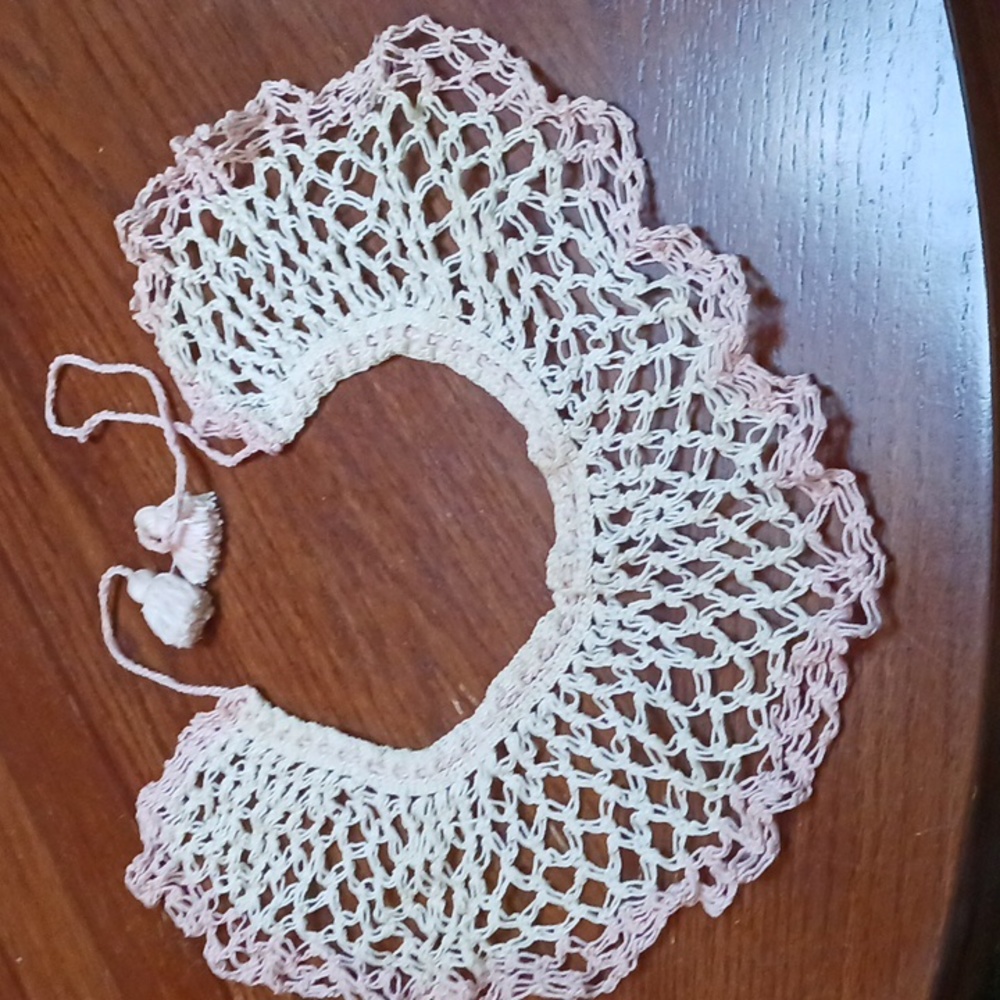 Vintage Collar 40s 50s Pink & White